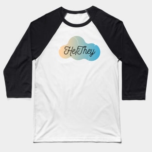 He / They Pronoun Baseball T-Shirt